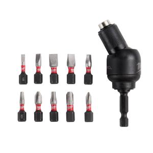 ADAPTADOR PIVOT MILWAUKEE 30° Y PUNTAS IMPACTO X 10 PZ.
