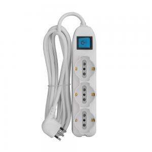 ALARGUE 3 SCHUKO 6 MODULAR CON LLAVE 3 MT. NAF