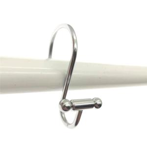 ARGOLLA CORTINA BAÑO ACERO INOX. X 12 UN. CROMADO