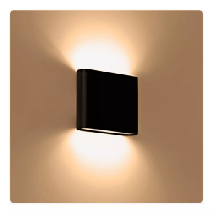 ARTEFACTO BIDIRECCIONAL 220 VOLT. CALIDO 12 WATT NEGRO