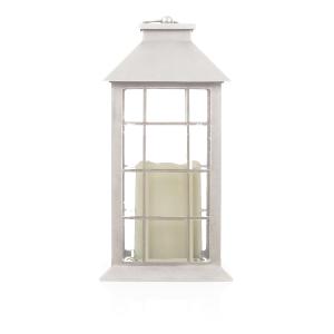 ARTEFACTO LED TIPO FANAL SOLAR RECARGABLE CON VELA BLANCO