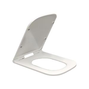 ASIENTO INODORO KRONNEX BLANCO CIERRE LENTO MODELO CUADRADO