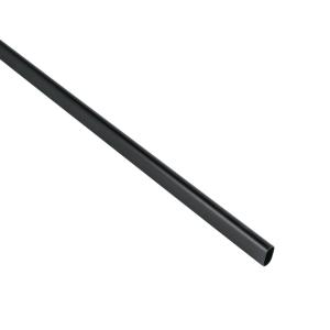 BARROTE CORTINA HERMEX OVAL NEGRO MATE X 3 MT.