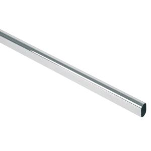 BARROTE CORTINA HERMEX OVAL NIQUELADO X 3 MT.
