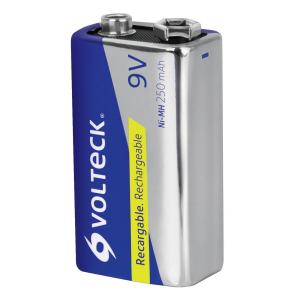 BATERIA VOLTECk 9 VOLT RECARGABLE 250 MAH