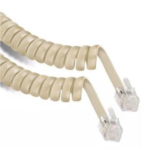 CABLE TELEFONO RULO CORTO BEIGE