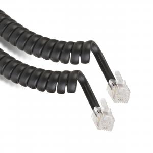 CABLE TELEFONO RULO LARGO NEGRO