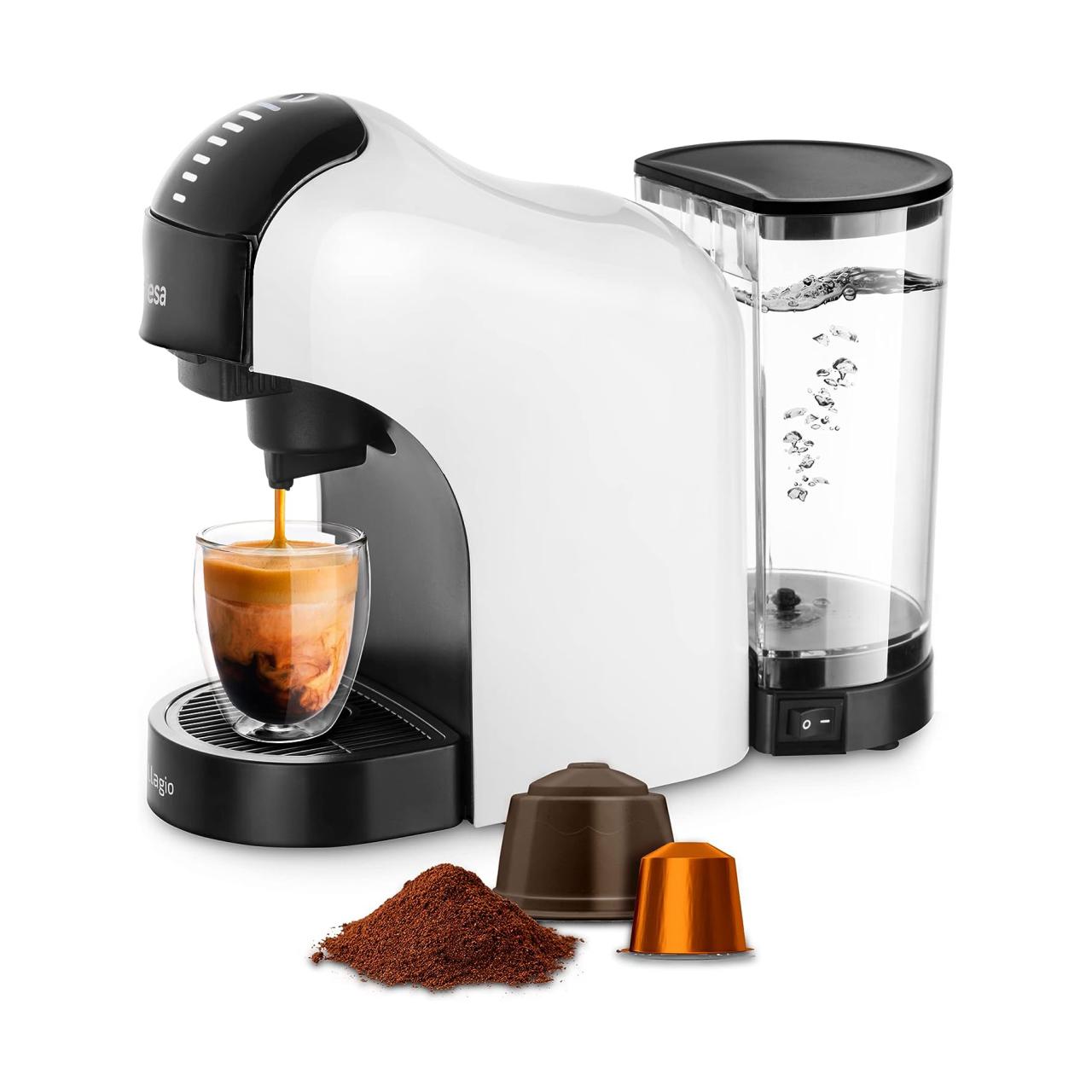 Cafetera multi-cápsula 3 en 1. Dolce Gusto®, Nespresso® y café molido.