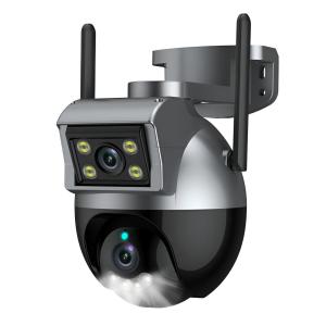 CAMARA SEGURIDAD DOBLE WI-FI PTZ IP66 EXTERIOR