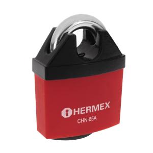 CANDADO HERMEX ALTA SEGURIDAD CHN-65 MM.