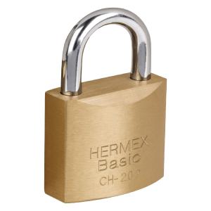 CANDADO HERMEX BASIC HIERRO CH-20P - 20 MM.