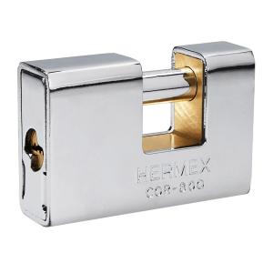 CANDADO HERMEX RECTANGULAR BLINDADO 80 MM. LLAVE PUNTO