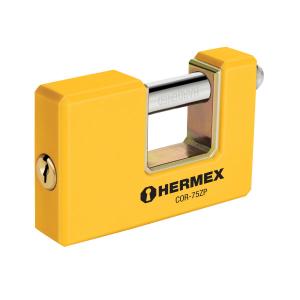 CANDADO HERMEX RECTANGULAR ZAMAC 75 MM. COR-75ZP