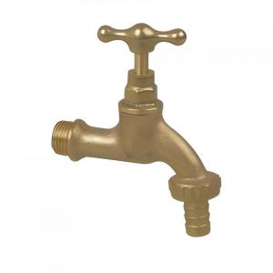 CANILLA JARDIN PARED BRONCE CON ROSCA