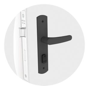CERRADURA SOPRANO IPANEMA RECTA ESP27 40 X 53 PY45 NEGRO