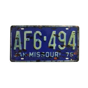 CHAPA DECORATIVA MATRICULA - JAN MISSOURI 79