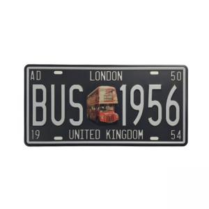 CHAPA DECORATIVA MATRICULA - LONDON UNITED KINGDOM