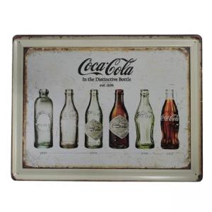 CHAPA DECORATIVA RECTANGULAR - COCA COLA