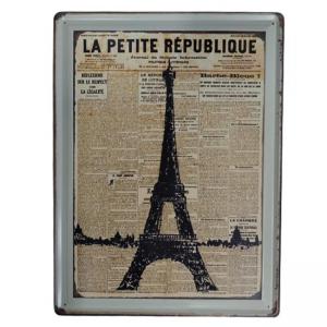 CHAPA DECORATIVA RECTANGULAR - LA PETITE TORRE EIFFEL