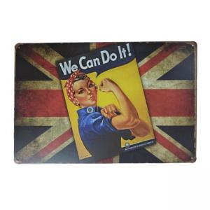 CHAPA DECORATIVA RECTANGULAR - WE CAN DO IT!