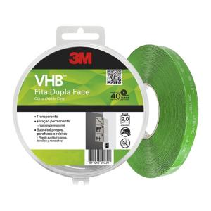 CINTA DOBLE FAZ 3M TRANSPARENTE EXTERIOR 19 MM. X 5 MT.
