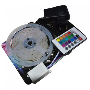 CINTA LED AUTOADHESIVA 5 MT. CON CONTROL COLORES ECONOMICA