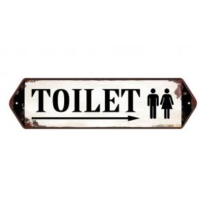 COLGANTE MDF 11 X 39 CM. TOILET