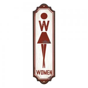 COLGANTE MDF 8 X 29 CM. BAÑO WOMEN