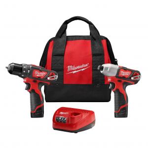 COMBO MILWAUKEE TALADRO + ATORNILLADOR IMPACTO A BATERIA 12V