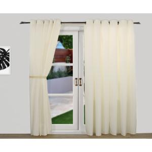 CORTINA CON OJALES LINO OFF WHITE 1.50 L X 1.40 A
