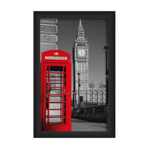 CUADRO MARCO PVC 40 X 62 CM. CABINA TEL LONDRES