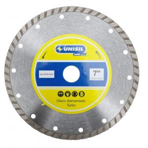 DISCO DIAMANTADO UNISIL 180 MM. TURBO