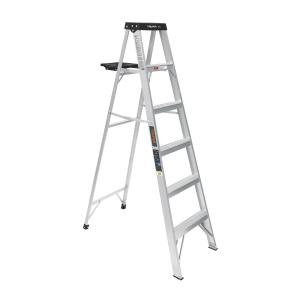 ESCALERA ALUMINIO TRUPER 5 ESCALONES + BASE HASTA 150 KG.