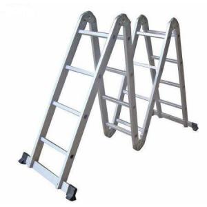ESCALERA ALUMINIO MULTIFUNCION SIN ANDAMIO 4.70 MT. 4 X 4