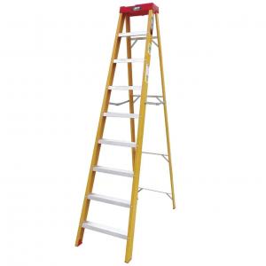 ESCALERA FIBRA VIDRIO TIPO TIJERA PINTOR 8 ESCALONES