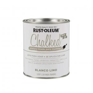 ESMALTE RUST-OLEUM 0.9 LT. CHALK - BLANCO LINO