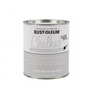 ESMALTE RUST-OLEUM 0.9 LT. CHALK - GRIS ENVEJECIDO