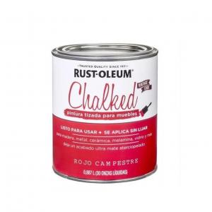 ESMALTE RUST-OLEUM 0.9 LT. CHALK - ROJO CAMPESTRE
