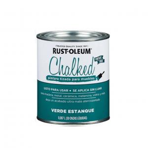 ESMALTE RUST-OLEUM 0.9 LT. CHALK - VERDE ESTANQUE