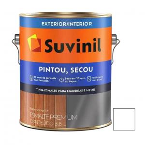 ESMALTE SUVINIL PINTO Y SECO BLANCO BRILLANTE X 3.6 LT.