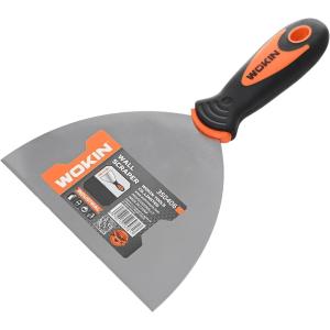 ESPATULA ACERO WOKIN INDUSTRIAL MANGO GOMA 100 MM.