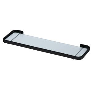 ESTANTE FUTURE ACERO NEGRO MATE Y VIDRIO PREMIUM