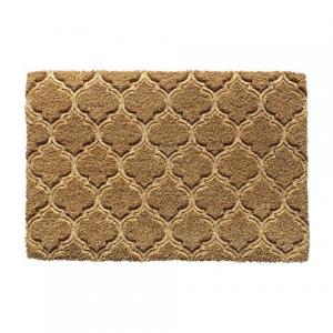 FELPUDO SELECTA COCO BASE GOMA RELIEVE FLORES - 40 X 60 CM.