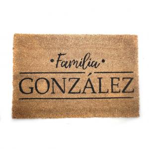 FELPUDO SELECTA COCO BASE GOMA FLIA GONZALEZ - 40 X 60 CM.
