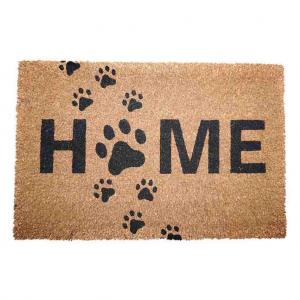 FELPUDO SELECTA COCO BASE GOMA HOME HUELLAS - 40 X 60 CM.