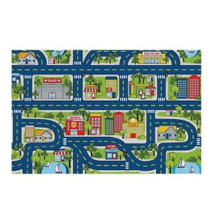 FELPUDO KAPAZI BRISA INFANTIL PISTA NEGRO 100 X 130 CM.