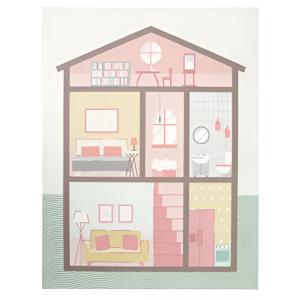 FELPUDO KAPAZI COMFORT KIDS CASA MUÑECAS 100 X 120 CM.