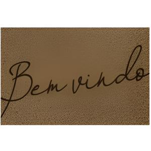 FELPUDO KAPAZI VINIL BIENVENIDO BEIGE 40 X 60 CM.