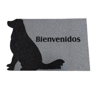 FELPUDO KAPAZI VINIL PET BIENV. SILUETA CACHORRO 40 X 60 CM.