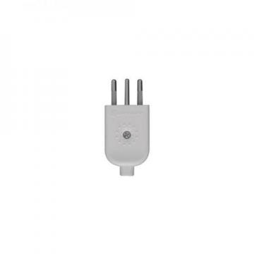 FICHA MACHO 3 PATAS NAF BLANCA 10 AMP.